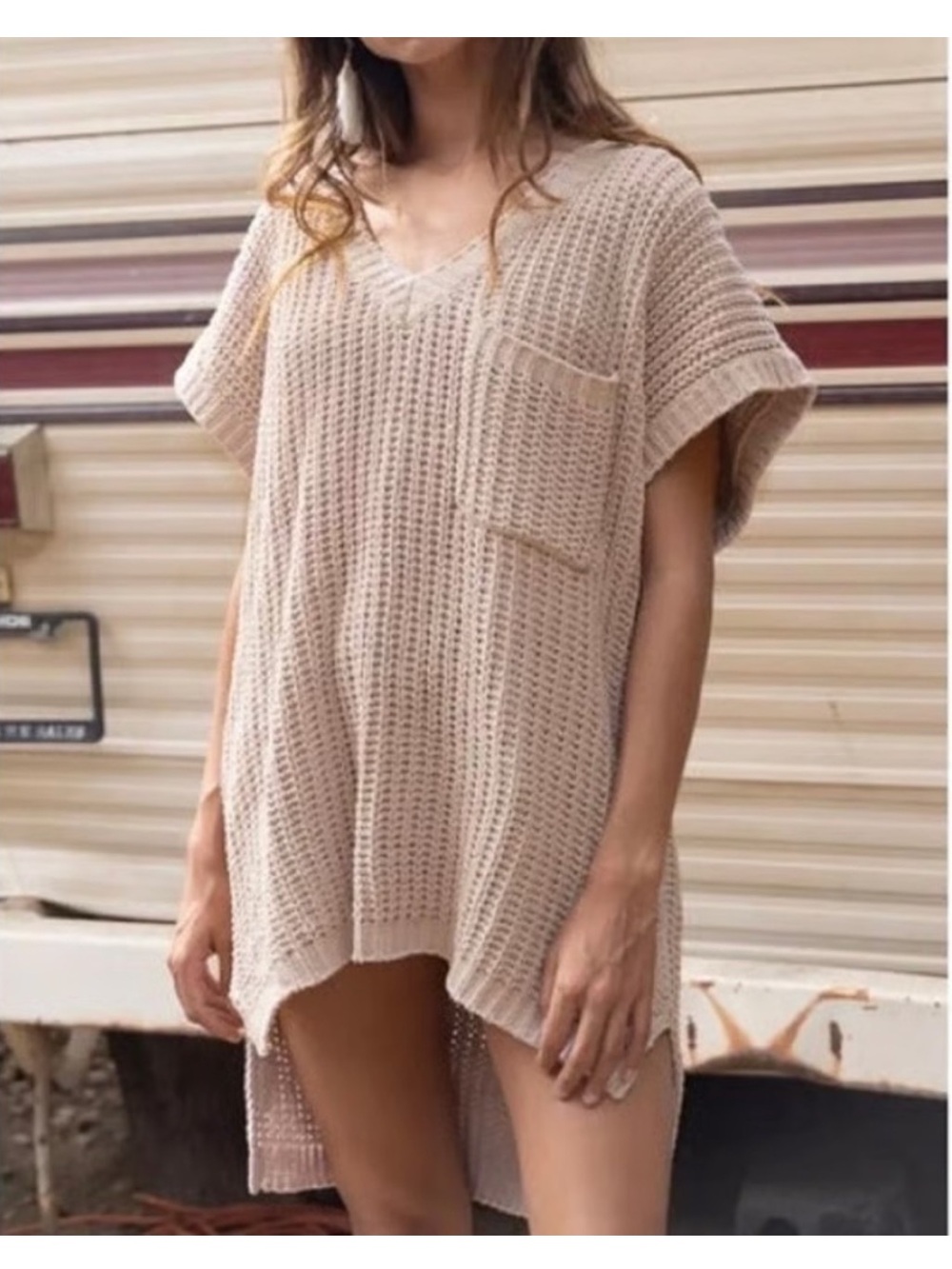 POL Oversized Chenille Sweater